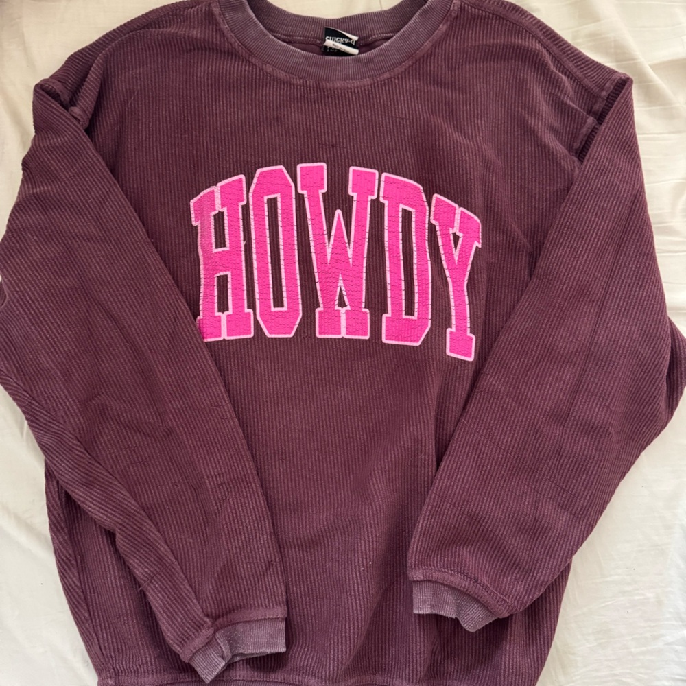 Charlie southern over-sized howdy sweatshirt